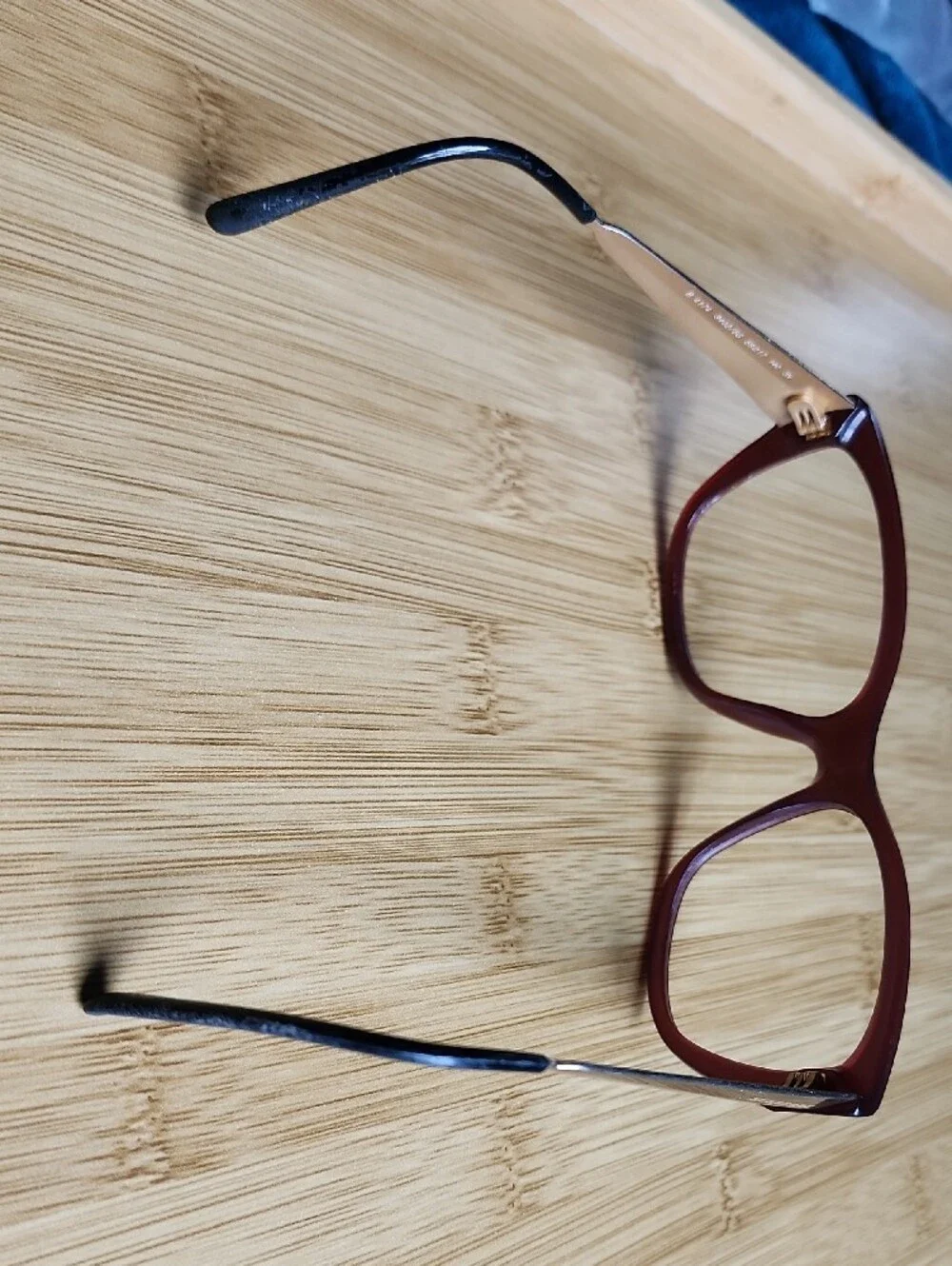Burberry Brown Cat-Eye Sunglasses Frames with Gold Temples - No Lenses